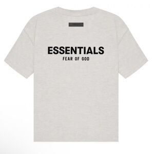 Essentials Fear Of God tee in light oatmeal